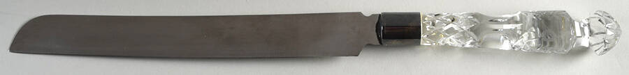 Gallia Cake Knife with Stainless Blade by Rogaska-1