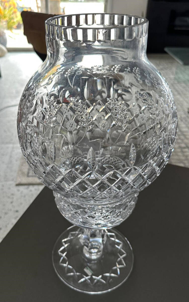 Gallia Hurricane Lamp & Globe by Rogaska-1