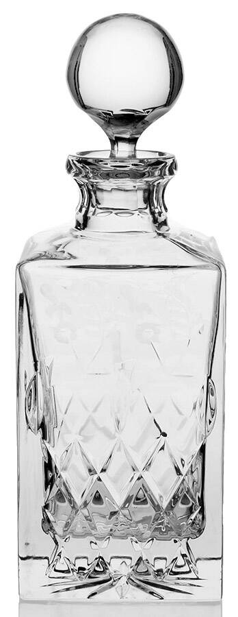 Gallia Square Decanter & Stopper by Rogaska-1