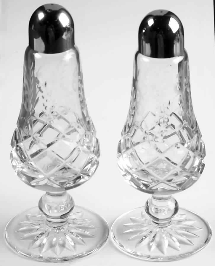 Gallia Footed Shaker Set & Metal Lids by Rogaska-1