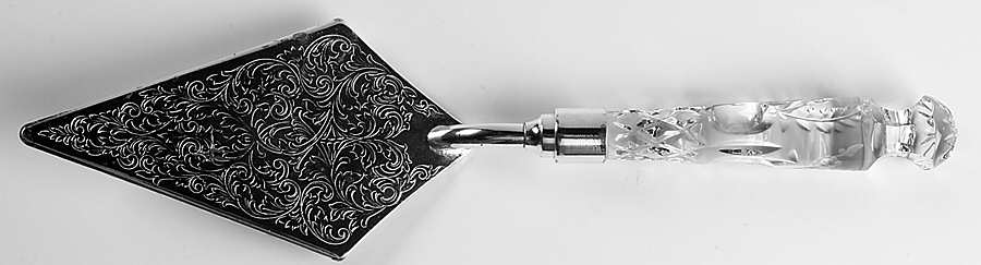 Gallia Silverplate Blade Pie Server by Rogaska-1