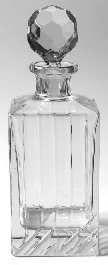 Galleria (Cut) Square Decanter with Stopper by Rogaska-1