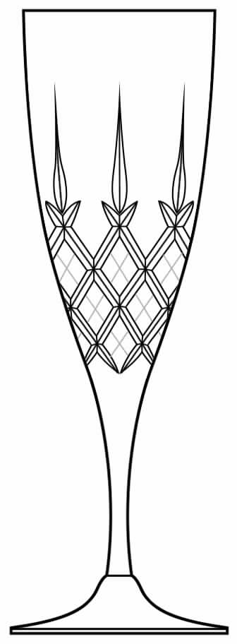 Giselle (Cut) Water Goblet by Rogaska-1