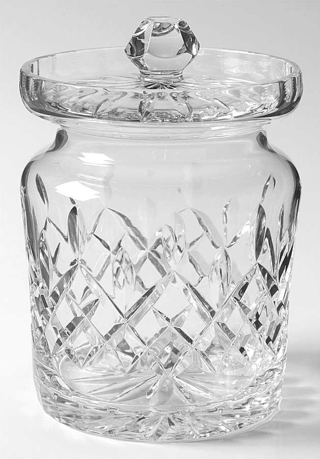 Hamilton (Cut) Biscuit Barrel & Lid by Rogaska-1