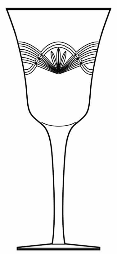 Jefferson Gold Water Goblet by Rogaska-1