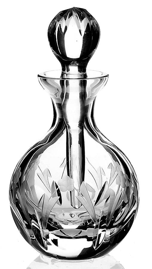 Queen Round Perfume Bottle & Stopper by Rogaska-1