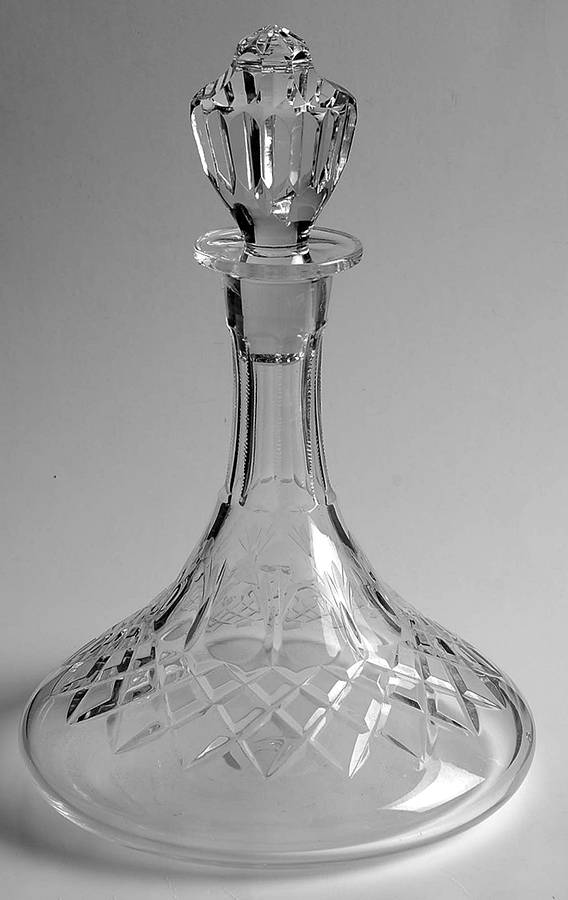 Queen Ships Decanter & Stopper by Rogaska-1