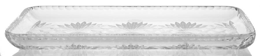 Richmond (No Trim, Notched and Multisided Stem) 13" Rectangular Tray by Rogaska-1