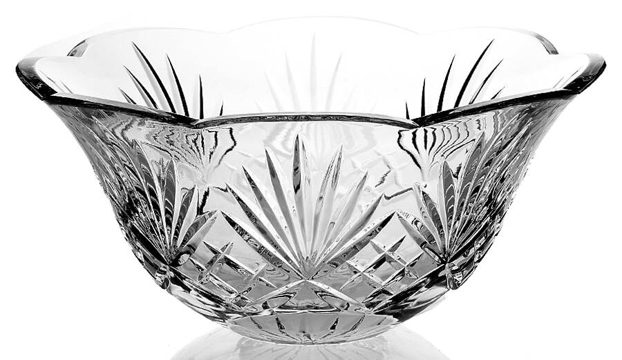 Richmond (No Trim, Notched and Multisided Stem) 10" Scalloped Bowl by Rogaska-1