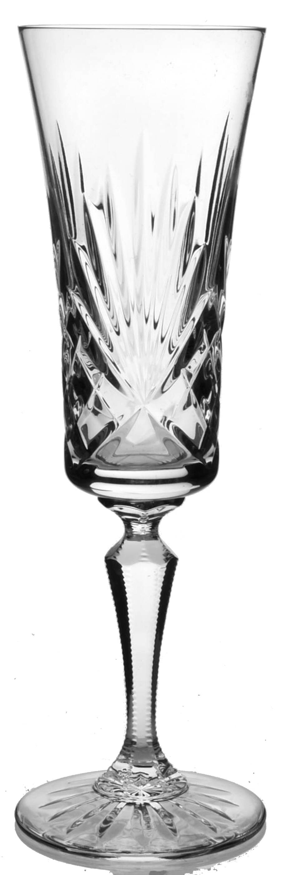 Richmond (No Trim, Notched and Multisided Stem) Fluted Champagne by Rogaska-1