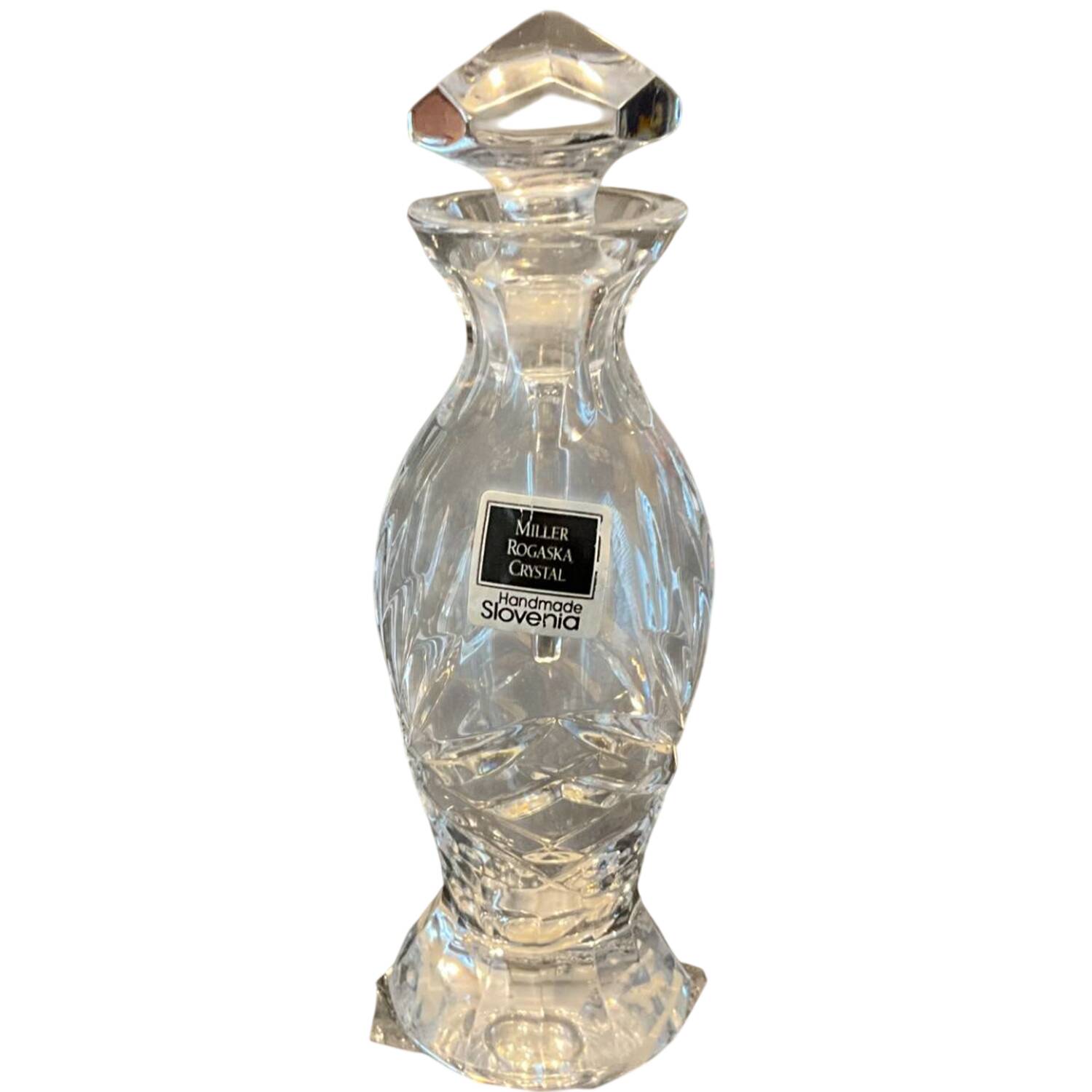 Richmond (No Trim, Notched and Multisided Stem) Round Perfume Bottle & Stopper by Rogaska-1