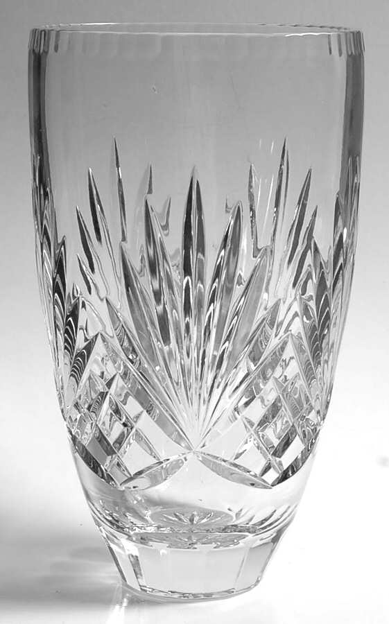 Richmond (No Trim, Notched and Multisided Stem) 10" Flower Vase by Rogaska-1