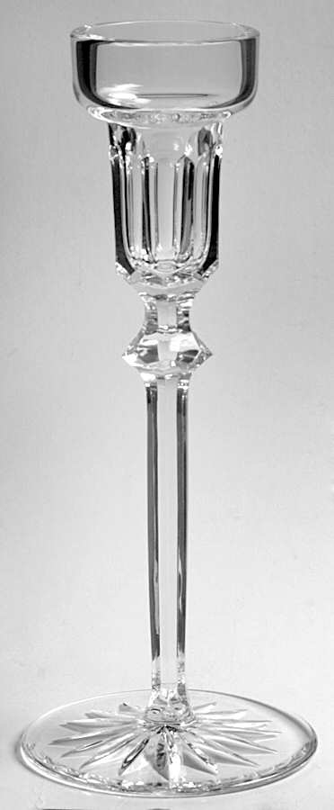 Richmond (No Trim, Notched and Multisided Stem) 7" Single Light Candlestick by Rogaska-1