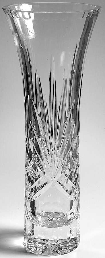 Richmond (No Trim, Notched and Multisided Stem) 10" Flower Vase by Rogaska-1