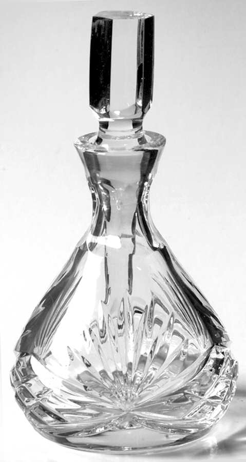 Richmond (No Trim, Notched and Multisided Stem) Round Perfume Bottle & Stopper by Rogaska-1