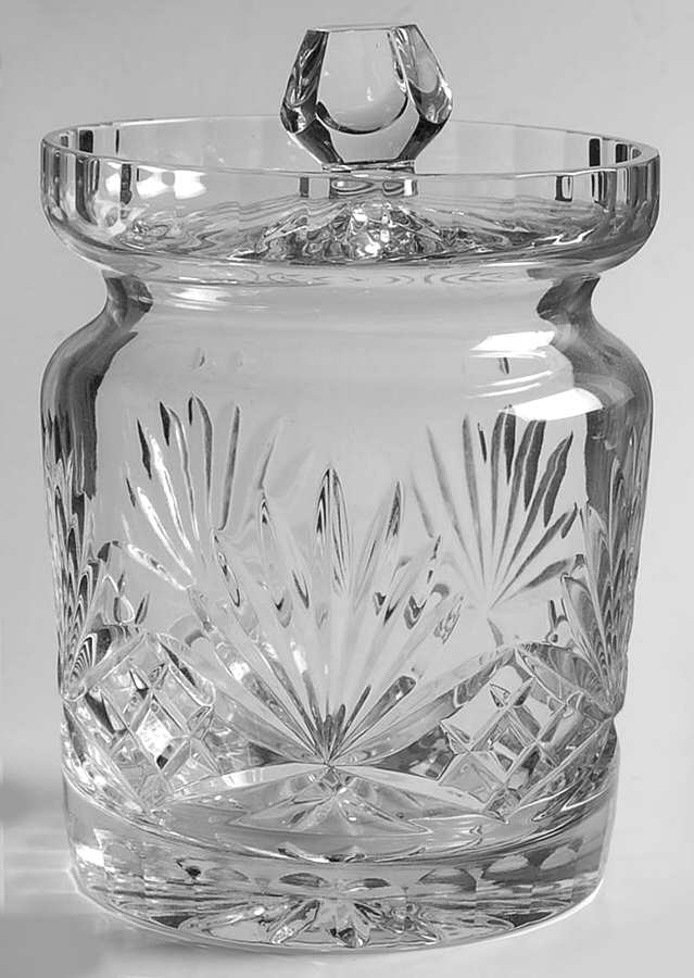 Richmond (No Trim, Notched and Multisided Stem) Biscuit Barrel & Lid by Rogaska-1