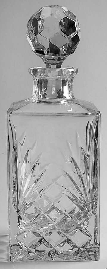 Richmond (No Trim, Notched and Multisided Stem) Square Decanter with Stopper by Rogaska-1