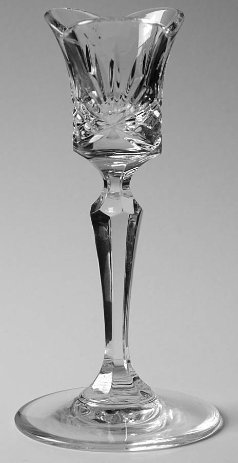 Richmond (No Trim, Notched and Multisided Stem) 6" Single Light Candlestick by Rogaska-1