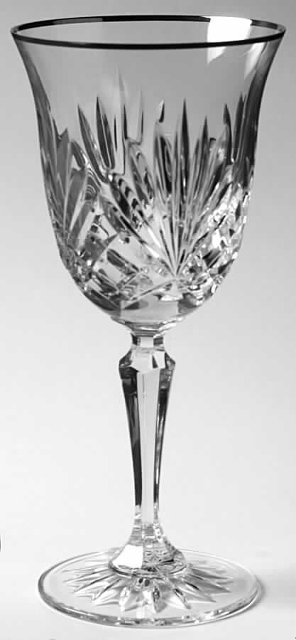 Richmond Platinum (No Notch Stem) Water Goblet by Rogaska-1