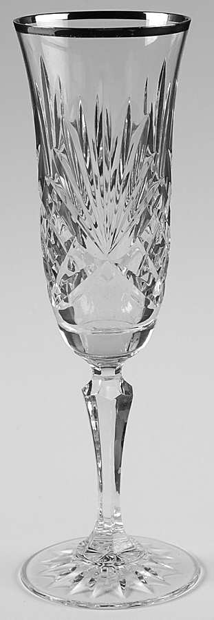 Richmond Platinum (No Notch Stem) Fluted Champagne by Rogaska-1