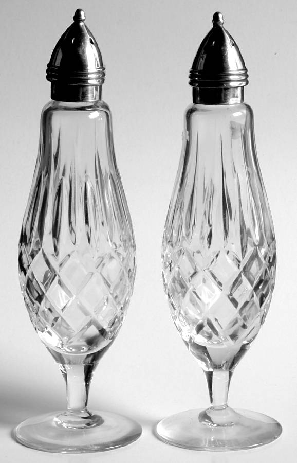 Vogue Footed Shaker Set & Metal Lids by Rogaska-1