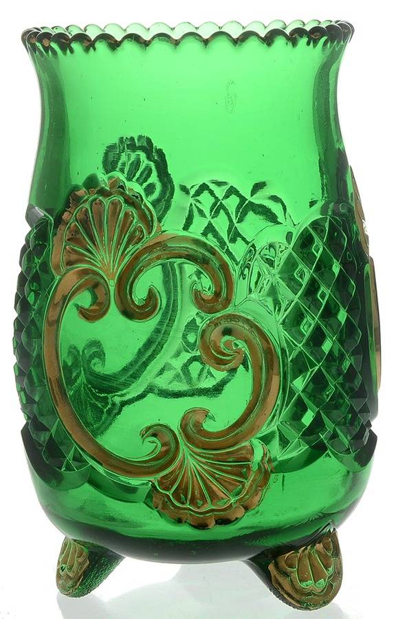 Croesus Green (Emerald) Celery Vase by Riverside-1