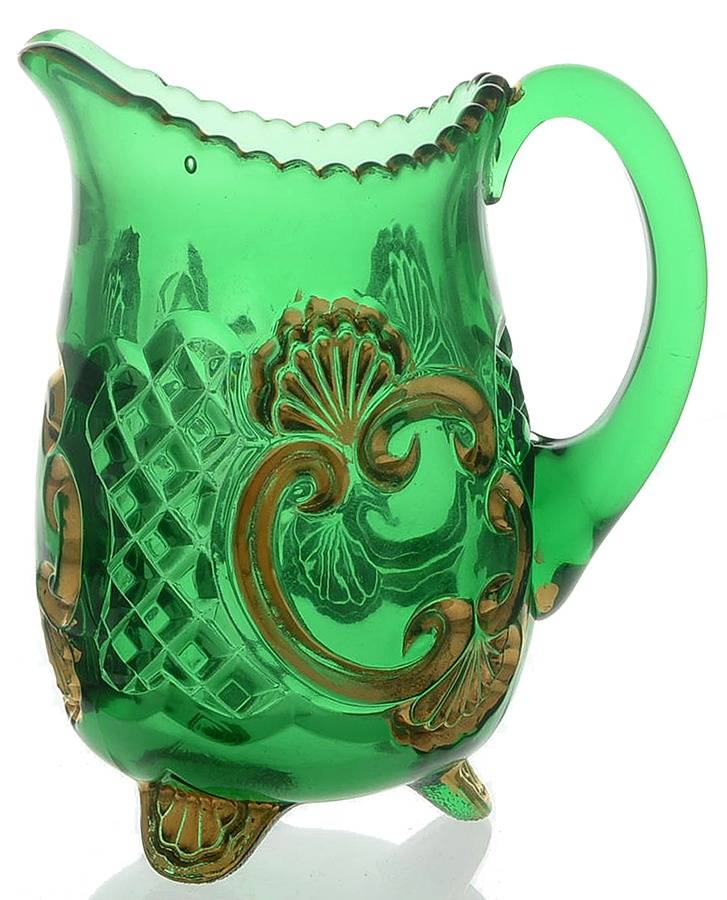 Croesus Green (Emerald) Creamer by Riverside-1