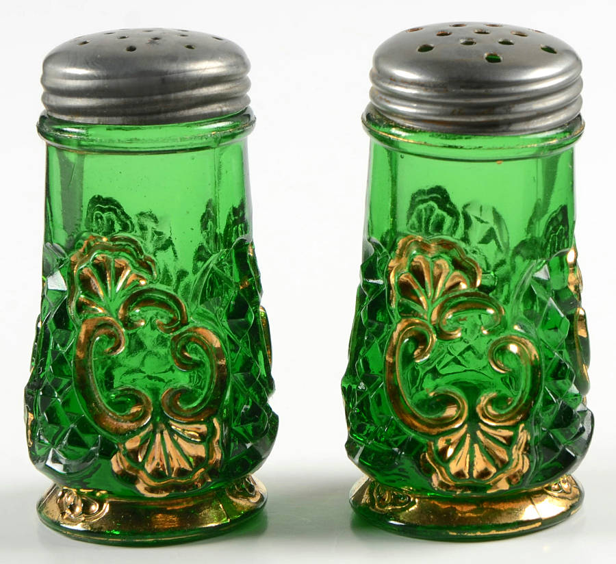 Croesus Green (Emerald) Shaker Set w/Metal Lids by Riverside-1
