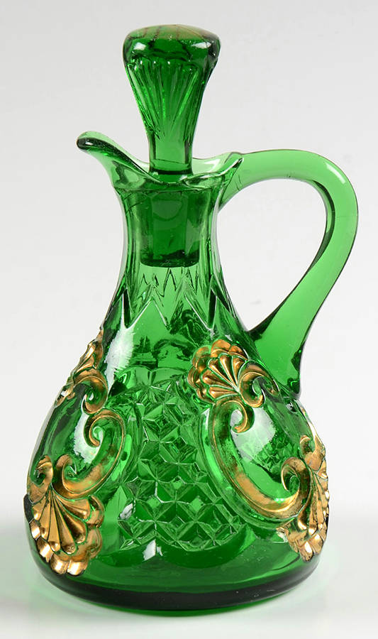 Croesus Green (Emerald) Cruet & Stopper by Riverside-1