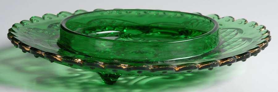 Croesus Green (Emerald) Round Butter Dish No Lid by Riverside-1