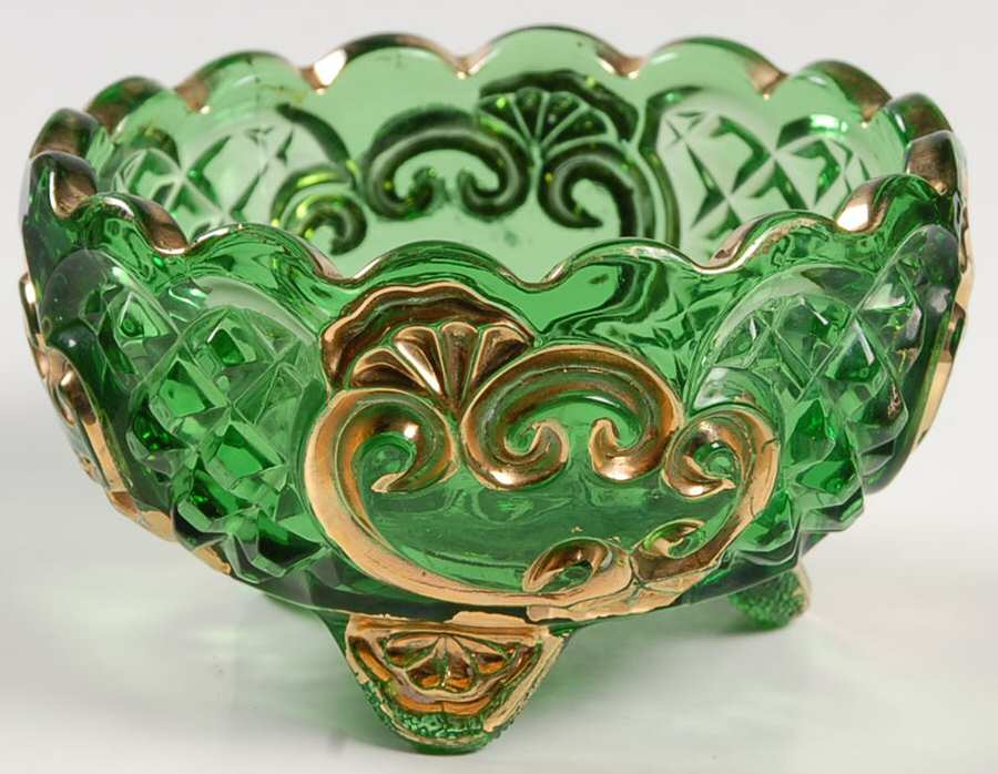 Croesus Green (Emerald) Sauce Dish by Riverside-1
