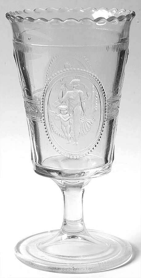 Cupid & Venus Celery Vase by Richards & Hartley Glass Company-1
