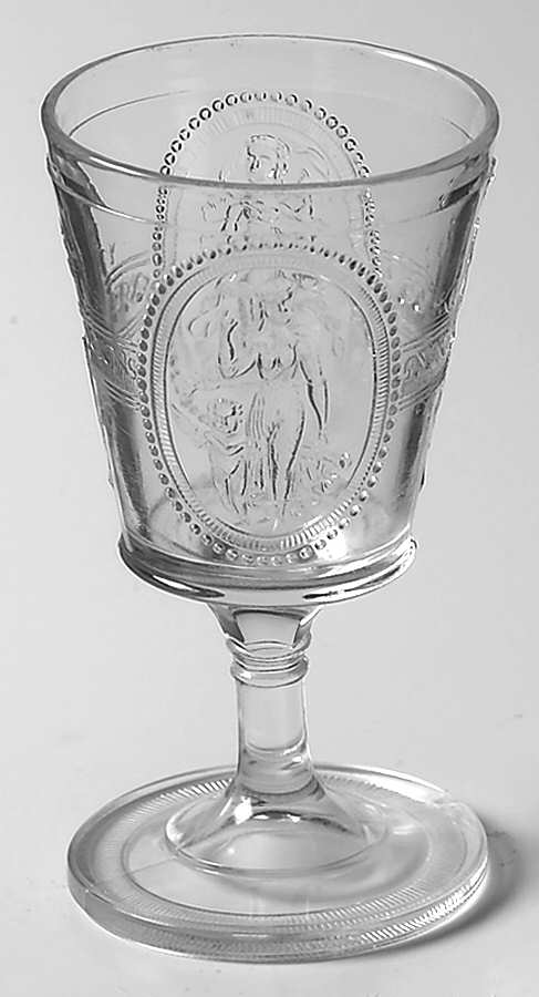 Cupid & Venus Claret Wine by Richards & Hartley Glass Company-1