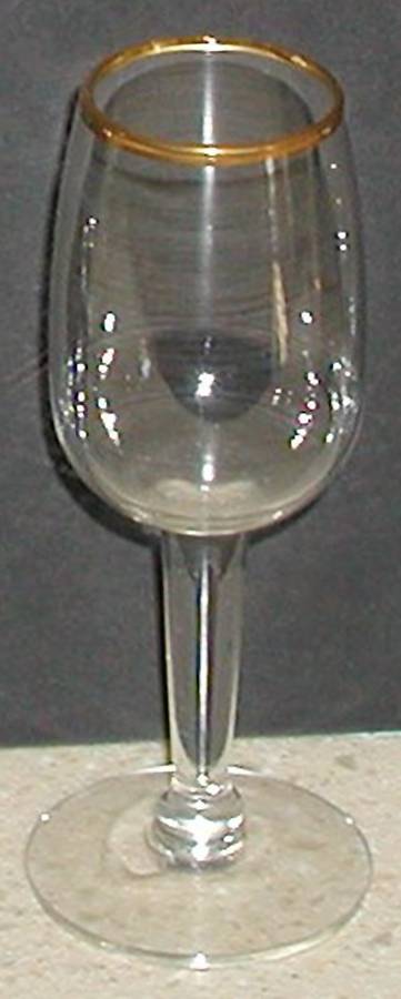 Mystique (Gold Trim) Cordial Glass by Riekes-Crisa-1