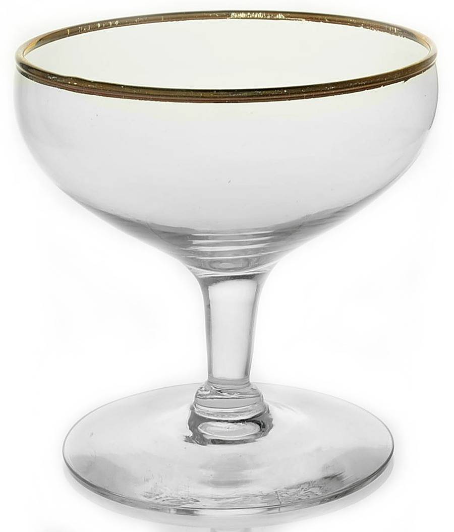 Mystique (Gold Trim) Champagne/Tall Sherbet by Riekes-Crisa-1