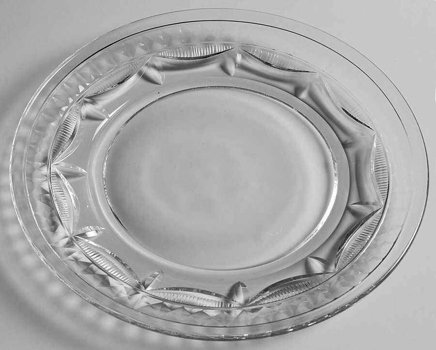 Elegance (Cut) Luncheon Plate by Royal Leerdam - Netherland-1