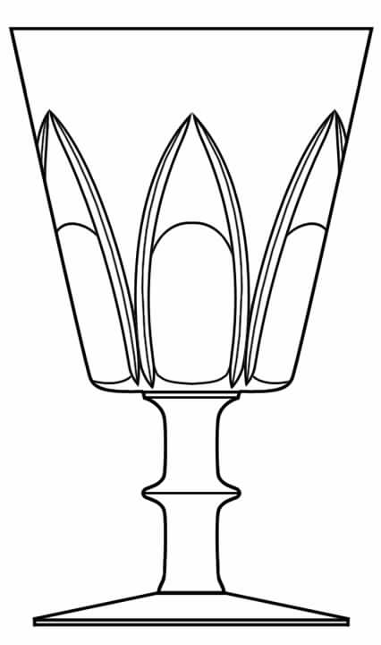 Gothic Water Goblet by Royal Leerdam - Netherland-1
