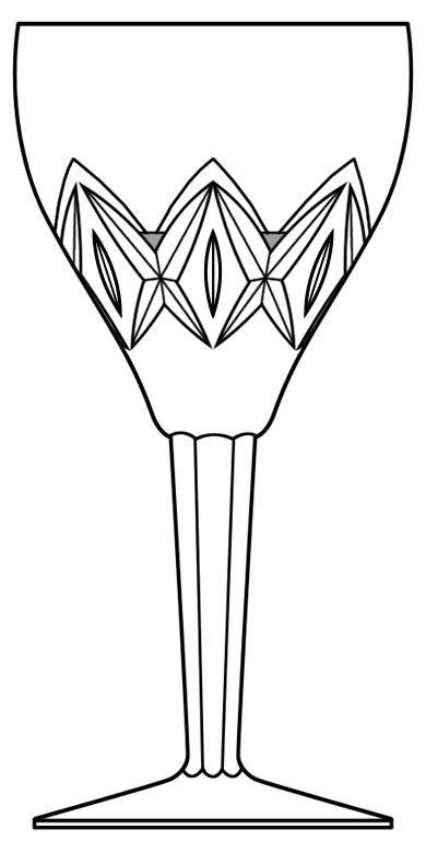 Lyra Water Goblet by Royal Leerdam - Netherland-1