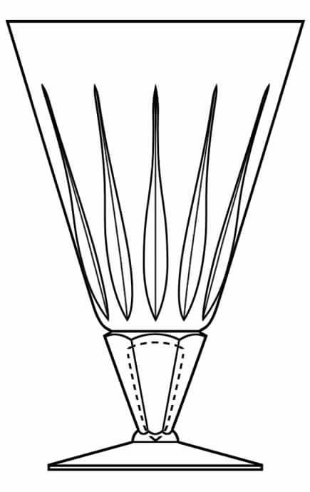 Staccato Water Goblet by Royal Leerdam - Netherland-1