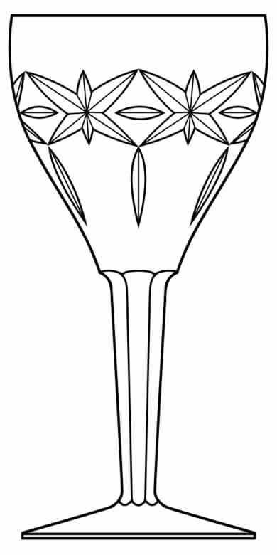 Wight (Wight) Water Goblet by Royal Leerdam - Netherland-1