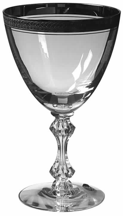 Royal Baroness (Platinum Trim) Water Goblet by Reynolds-1