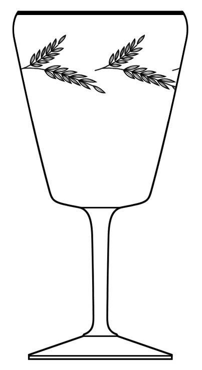 Golden Sheaf Water Goblet by Reizart-1