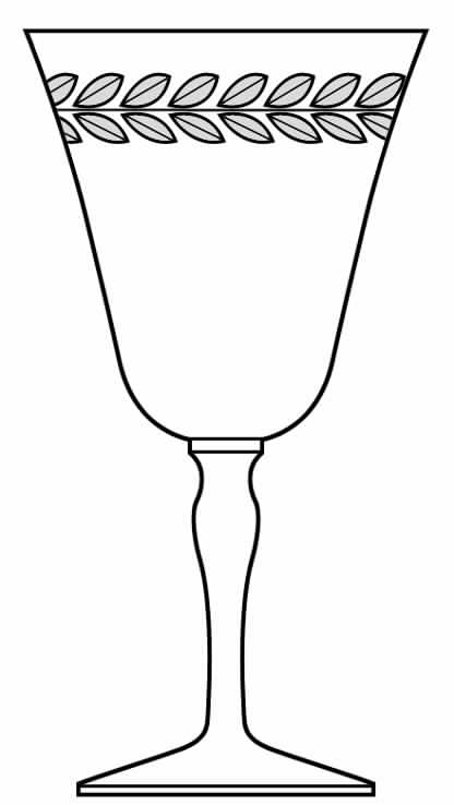 Gray Laurel Water Goblet by Reizart-1