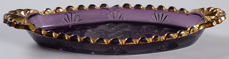 Croesus Amethyst Pickle Dish by Riverside-1