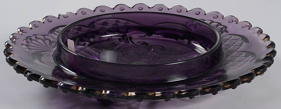 Croesus Amethyst Round Butter Dish No Lid by Riverside-1