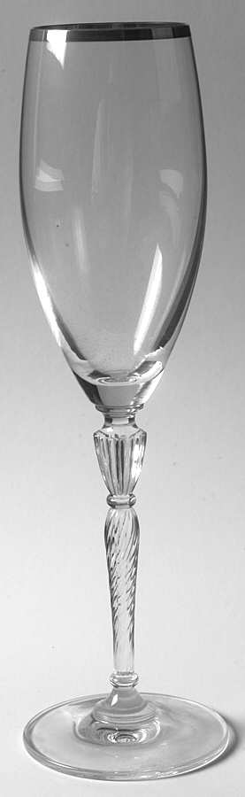 Oxford Platinum Fluted Champagne by Royal Doulton-1