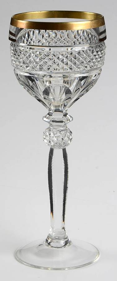Williamsburg Gold Trim Water Goblet by Riekes-Crisa-1