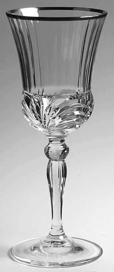 Aurea Platinum  Water Goblet by Royal Crystal Rock-1