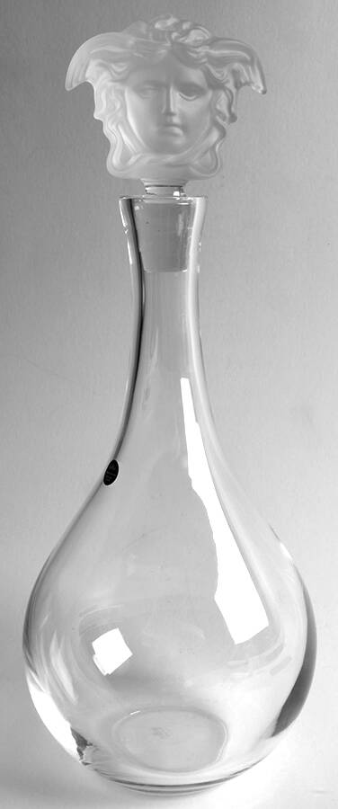 Medusa Lumiere Clear Decanter & Stopper by Rosenthal-1
