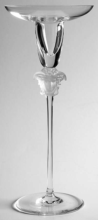 Medusa Lumiere Clear 9" Single Light Candlestick by Rosenthal-1